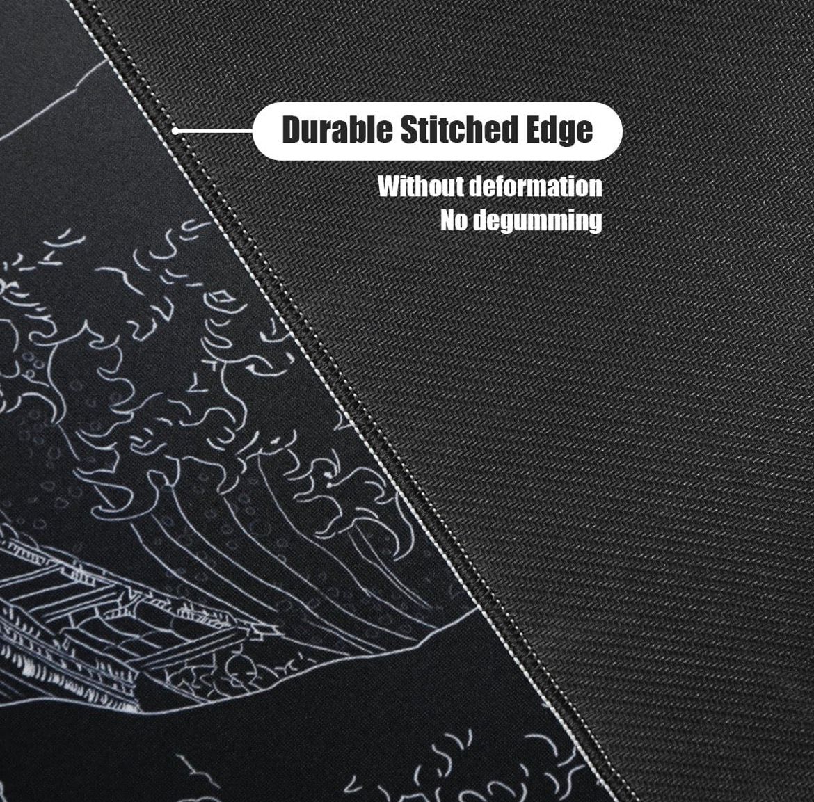 The Great Wave Deskmat (Black)